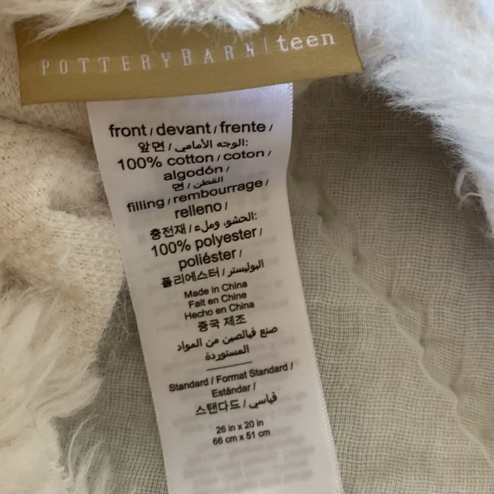 Pottery Barn Teen Plaid Sham